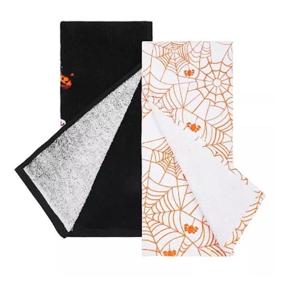 Marvel Spider-Man Kitchen Towels 2-Pack Eat The Universe Terry Halloween New - Picture 9 of 12